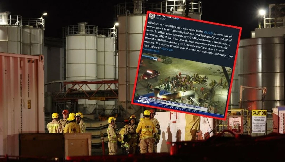 W Los Angeles dramatyczna akcja ratunkowa zakończyła się sukcesem. Wszyscy 31 pracownicy budowlani, którzy utknęli pod gruzami po zawaleniu się tunelu przemysłowego, zostali bezpiecznie ewakuowani. Nikt nie odniósł poważnych obrażeń.