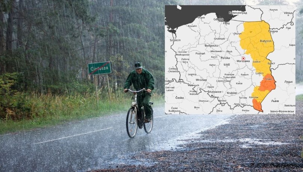 ​Nadciąga ulewa. Poważne ostrzeżenie dla części Polski
