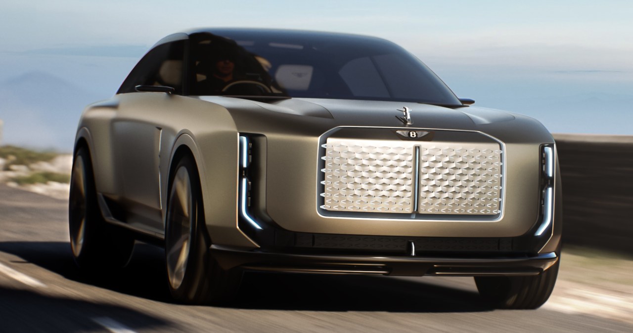 Bentley EXP 15. Olbrzym bez V8, ale z wielkim grillem i wnętrzem jak z jachtu