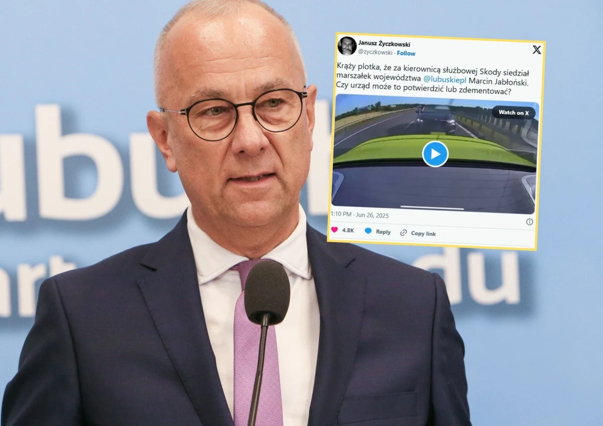 Marcin Jabłoński złożył rezygnację z funkcji marszałka województwa lubuskiego. Decyzja ta jest następstwem incydentu drogowego, do którego doszło pod koniec czerwca na trasie S3. W piątek Jabłoński potwierdził "trudną decyzję" podczas konferencji prasowej i przeprosił. "Proszę państwa o powściągliwość w ocenie kolizji do czasu zakończenia postępowania. Przepraszam tych, którzy poczuli się zawiedzeni" - mówił.