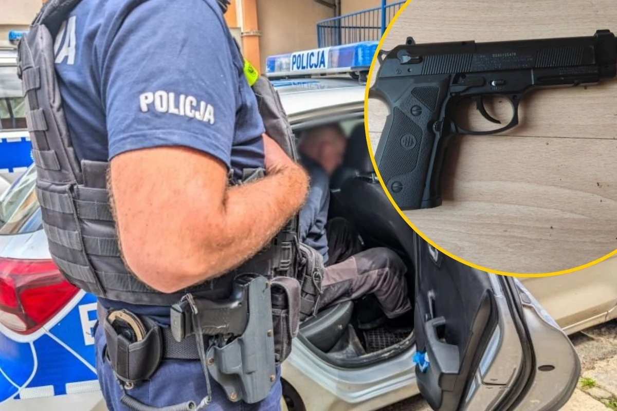 Mieszkaniec Marciszowa na Dolnym Śląsku celował do ludzi z wiatrówki, a później oddał strzały w kierunku policjantów. Mężczyzna groził funkcjonariuszom także piłą łańcuchową. Miał pół promila alkoholu we krwi. 