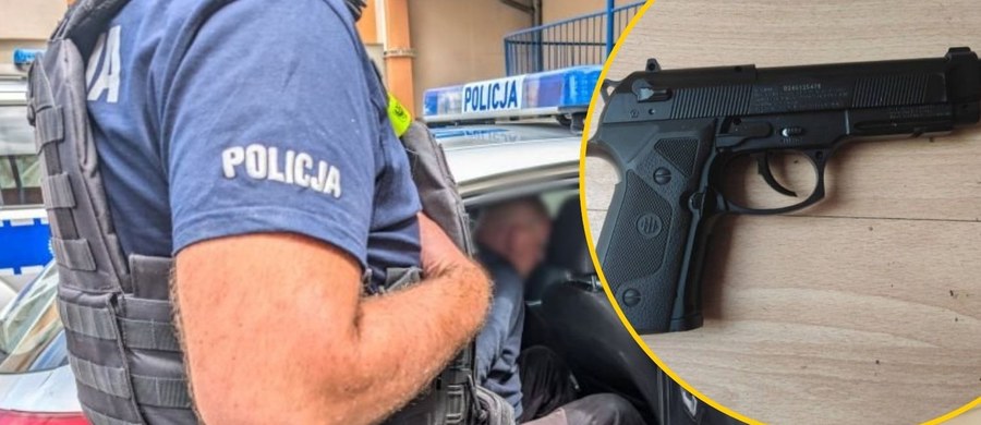Mieszkaniec Marciszowa na Dolnym Śląsku celował do ludzi z wiatrówki, a później oddał strzały w kierunku policjantów. Mężczyzna groził funkcjonariuszom także piłą łańcuchową. Miał pół promila alkoholu we krwi. 