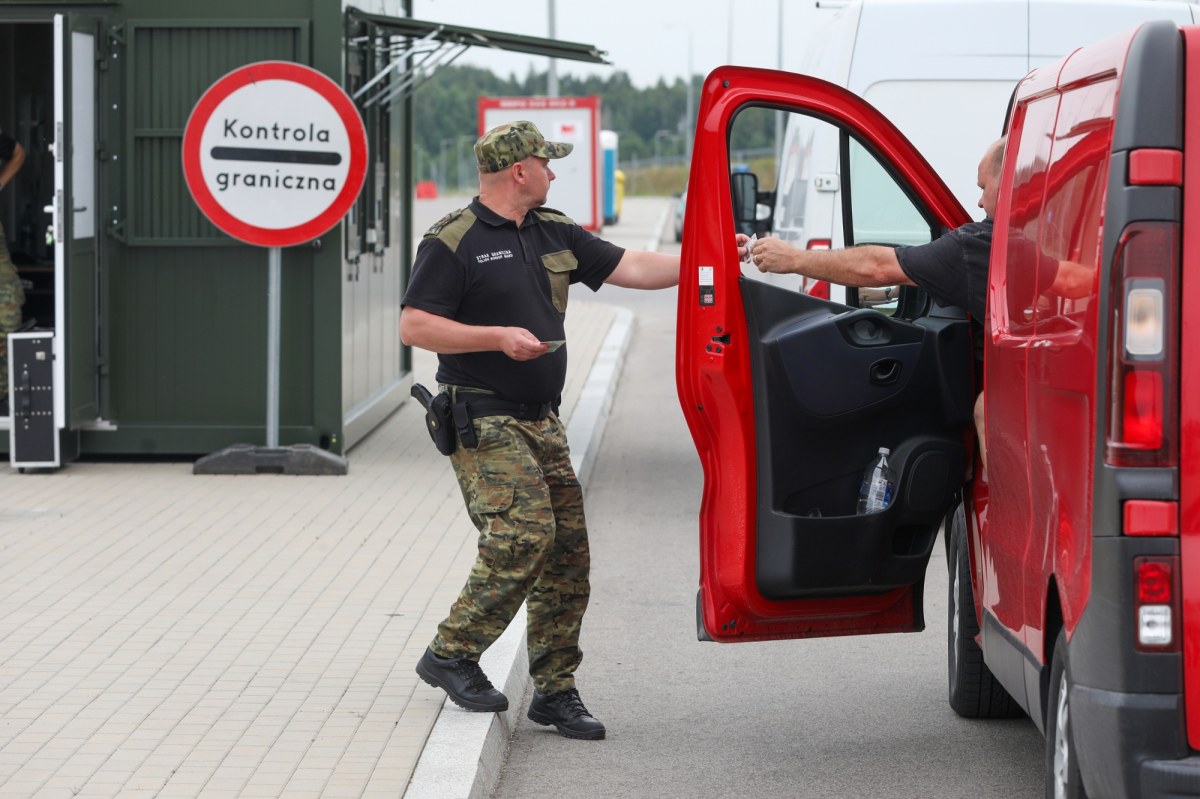Border checks and detentions. Siemoniak provided the latest data.