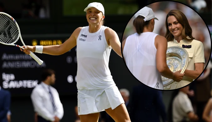 Poruszenie na Wimbledonie. Ujawniono, co Księżna Kate powiedziała Świątek