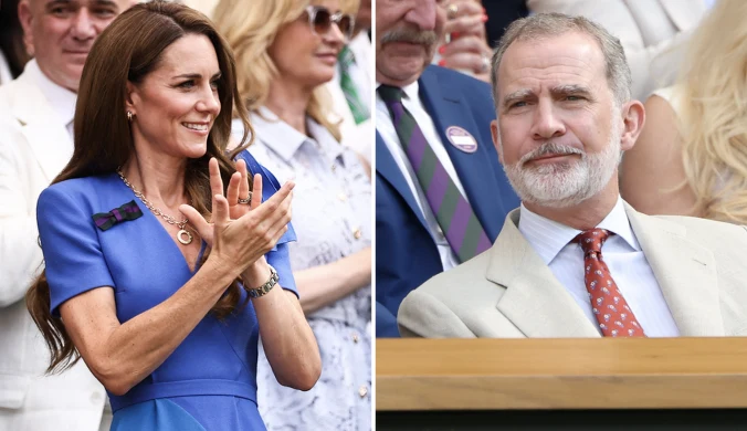 Nie tylko księżna Kate. Wyjątkowy gość w loży królewskiej na Wimbledonie