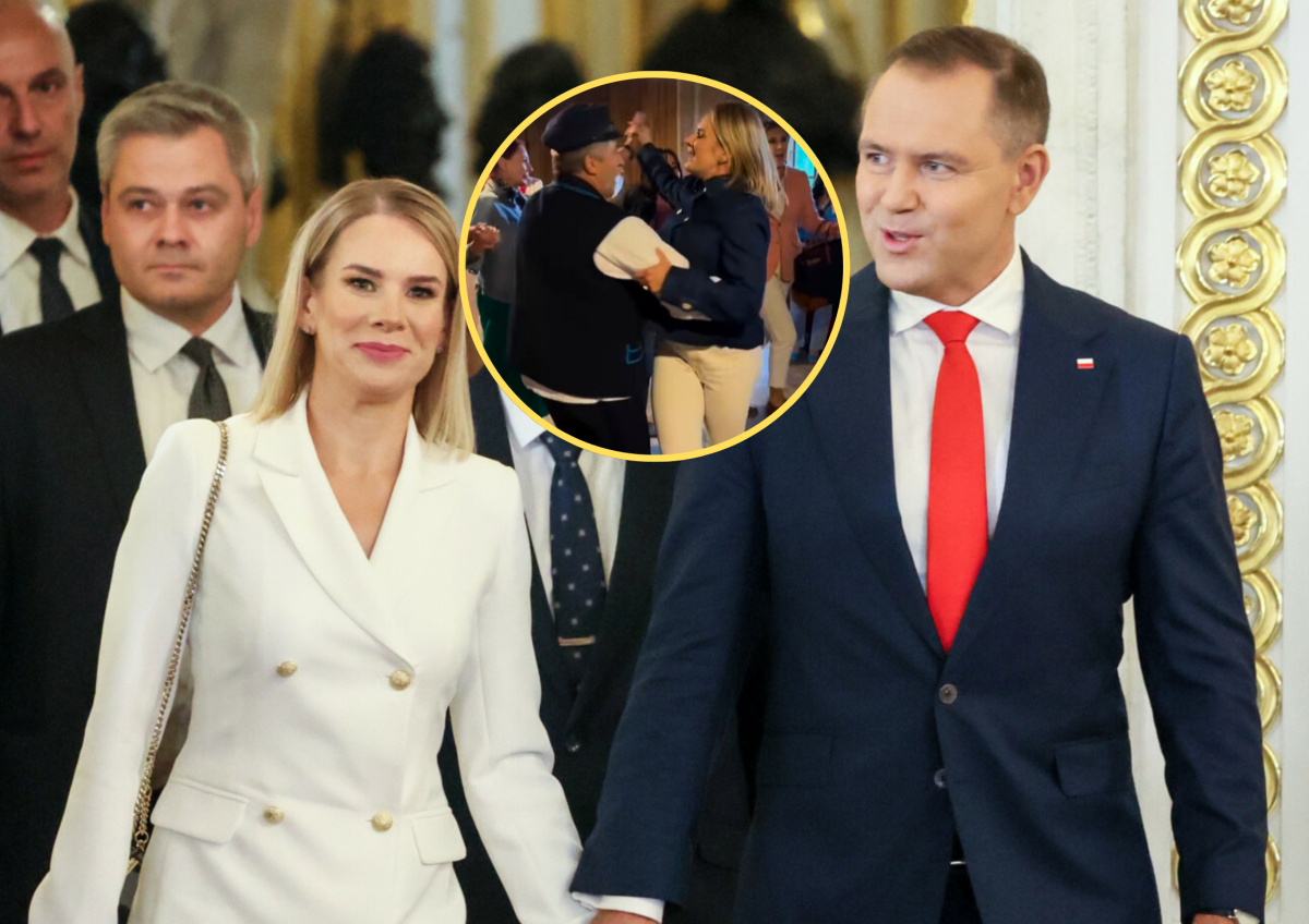 Nie tylko kiełbaski i "Hej, sokoły". Filmik z Nawrocką podbija internet