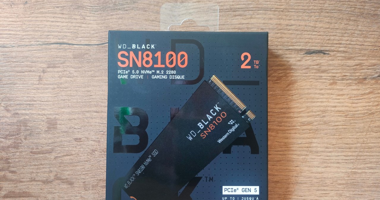SanDisk WD_Black SN8100 2TB SSD – mały geniusz wśród pamięci masowych