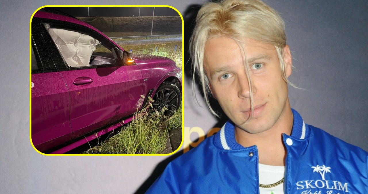 Skolim miał wypadek. Rozbił auto za pół miliona złotych