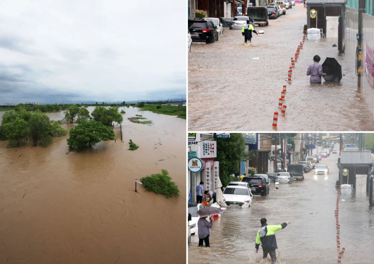 Silne ulewy, które w środę nawiedziły Koreę Południową, spowodowały powodzie oraz ewakuacje w prowincjach Chungcheong. W wyniku intensywnych opadów doszło do osuwisk i lokalnych podtopień. Władze ogłosiły drugi najwyższy stopień zagrożenia powodziowego.