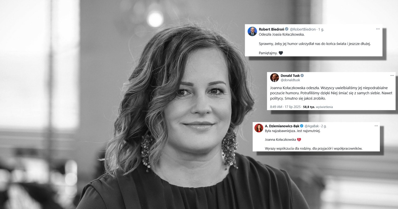 "Potrafiła łączyć ironię z ciepłem". Politycy żegnają Joannę Kołaczkowską
