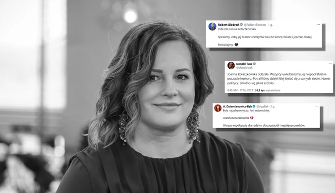 "Była najzabawniejsza. Jest najsmutniej". Politycy żegnają Kołaczkowską