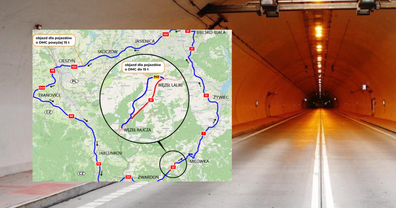Zamkną istotny tunel na S1. Kierowcy muszą szykować się na objazdy