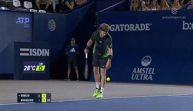 Andrey Rublev - Aleksandar Kovacevic. Skrót meczu. WIDEO
