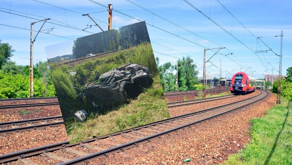 Wypadek na przejeździe kolejowym. Pociąg z 400 pasażerami zderzył się z autem