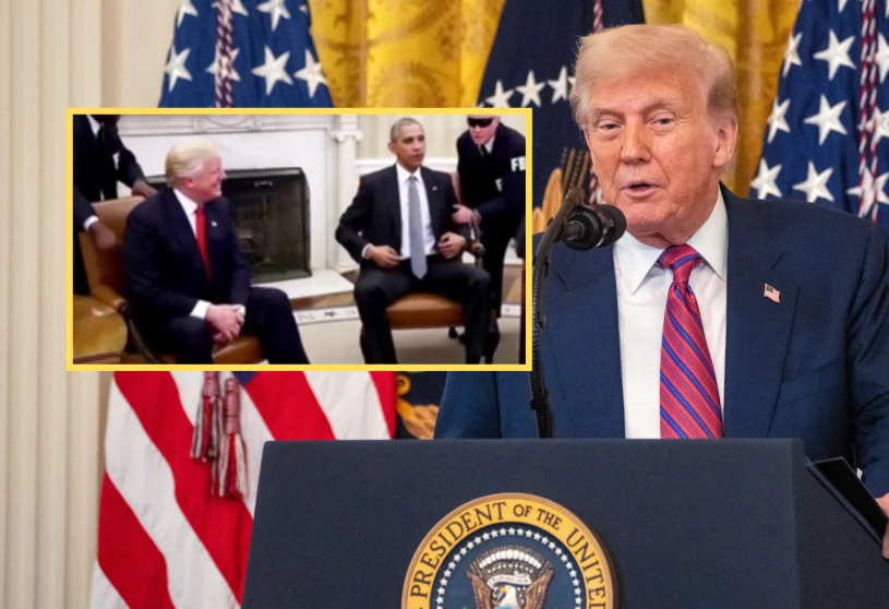 Trump znów zadziwia. Opublikował nagranie z "aresztowania" Obamy