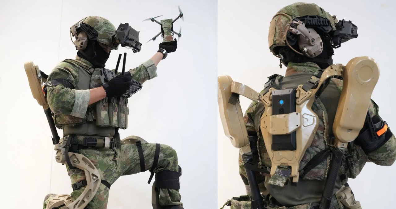 Chiny prezentują robotyczny egzoszkielet dla operatorów dronów