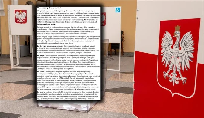 Nie odpuszczają w kwestii wyborów. "Oskarżamy polskie państwo"