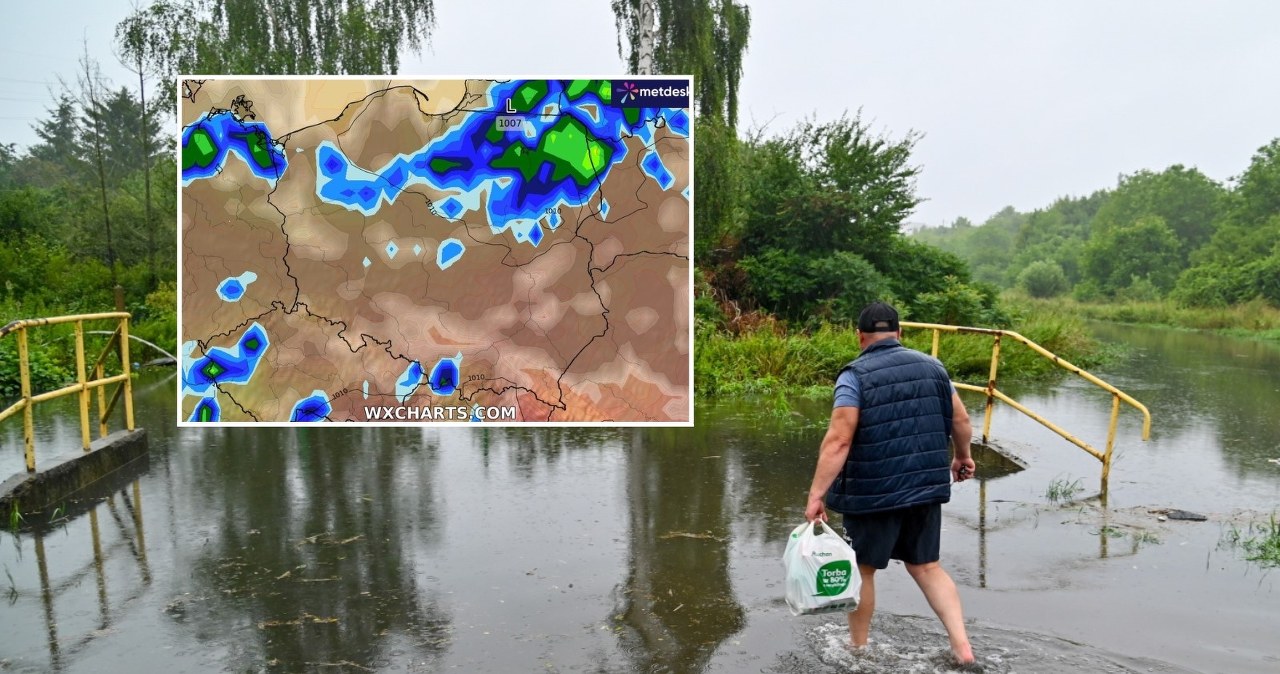 wiadomości,aktualności,Interia Ulewne deszcze i burze z gradem nie odpuszczą Polakom. Pogoda niesie też bardzo wysokie temperatury