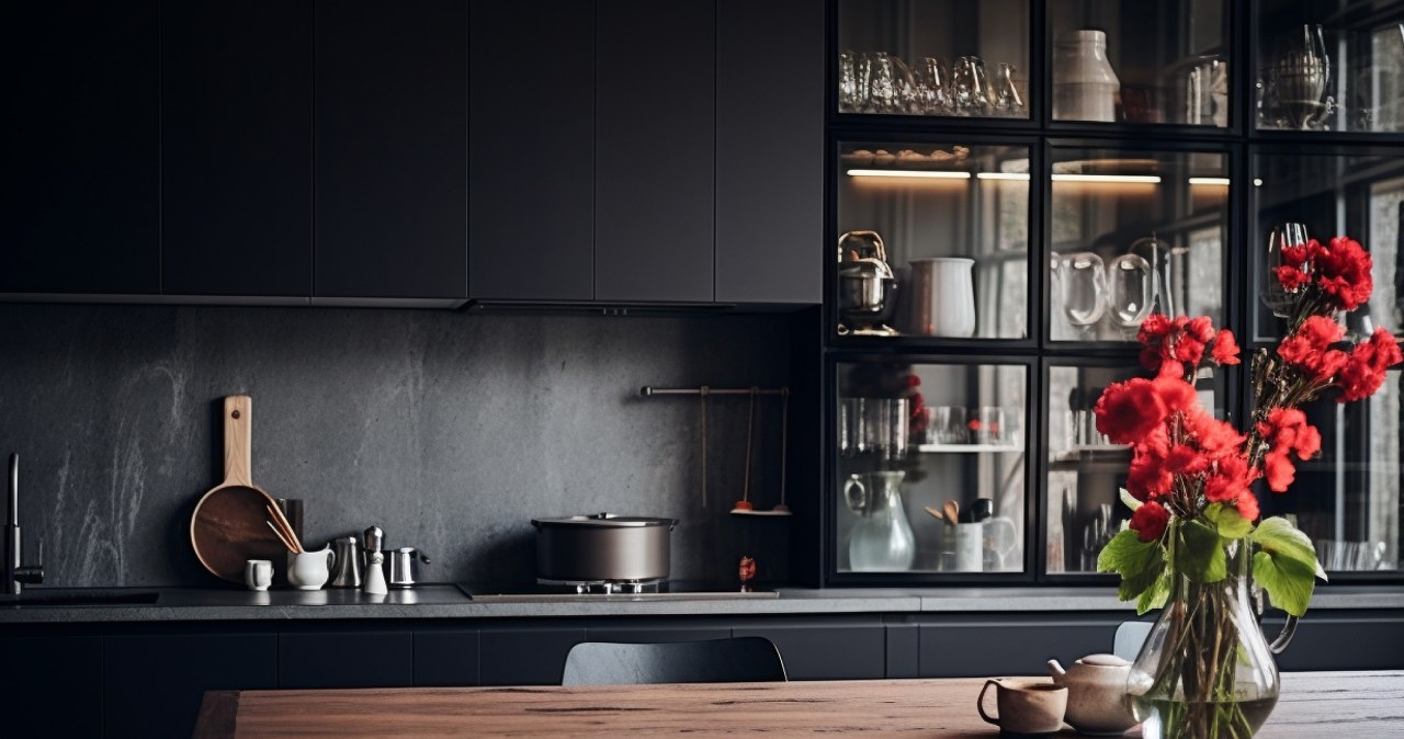 Kuchnia w tym kolorze jest ultramodna. Ale nie w każdym domu się sprawdzi
