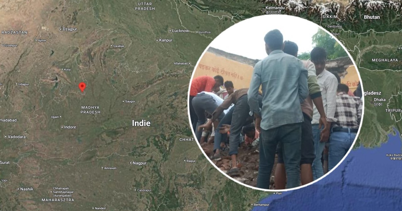 Zawaliła się szkoła w Indiach. Trwa akcja ratunkowa