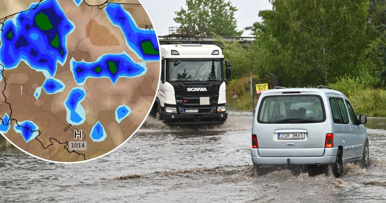 Ciemne chmury, burze i grad. Pogoda nie chce się poprawić