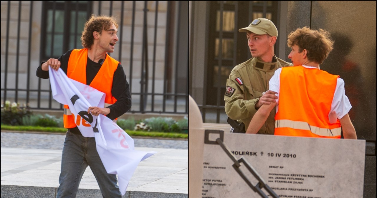 Incydent przed Pałacem Prezydenckim. Aktywiści przedstawili żądania