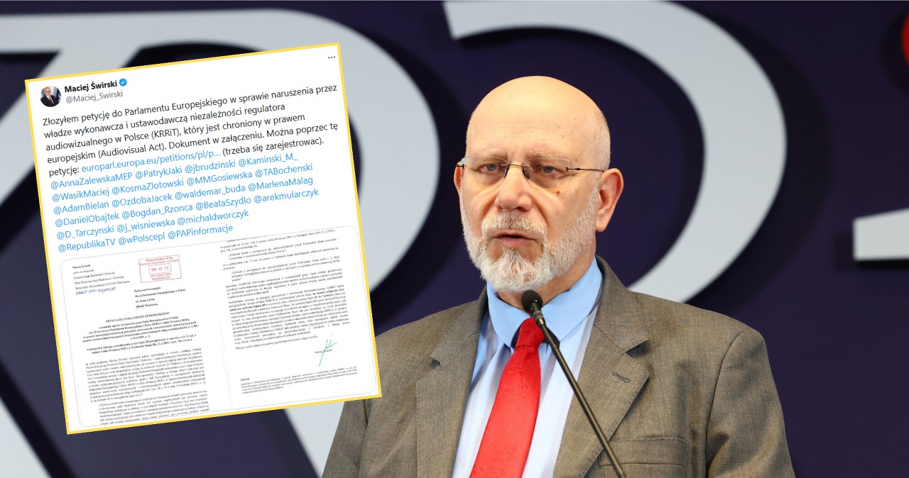 Maciej Świrski pisze petycję do PE. "Sprzeczne z zasadą niezależności KRRiT"