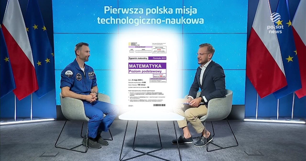 Polski astronauta szczerze o obowiązkowej maturze z matematyki