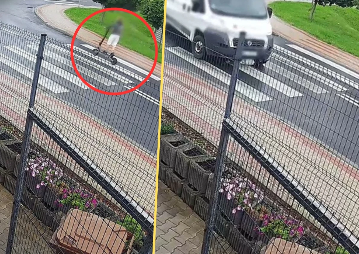 12-letni chłopiec poruszający się na hulajnodze elektrycznej stracił panowanie nad pojazdem i wjechał prosto pod nadjeżdżające auto dostawcze. Do zdarzenia doszło w Lubawie (woj. warmińsko-mazurskie). Tylko dzięki szczęściu uniknął poważnych obrażeń.