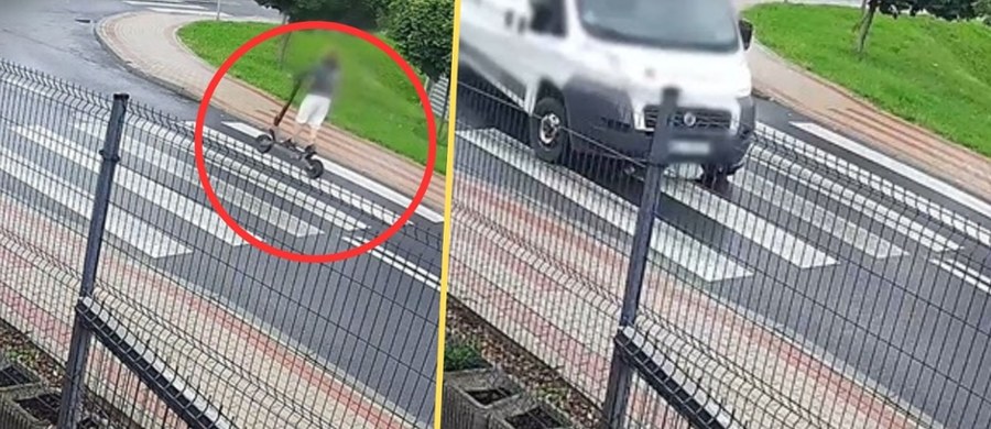 12-letni chłopiec poruszający się na hulajnodze elektrycznej stracił panowanie nad pojazdem i wjechał prosto pod nadjeżdżające auto dostawcze. Do zdarzenia doszło w Lubawie (woj. warmińsko-mazurskie). Tylko dzięki szczęściu uniknął poważnych obrażeń.
