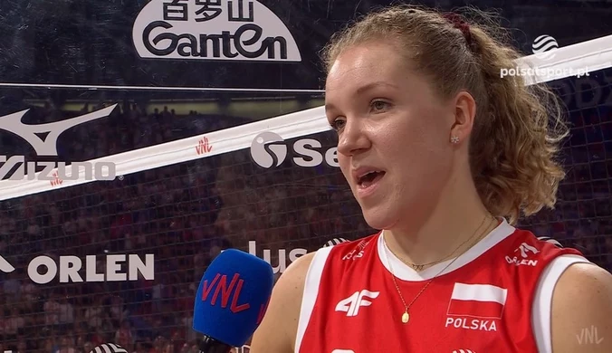 Agnieszka Korneluk: Gratulacje dla Włoszek, bo zagrały niesamowity mecz. WIDEO