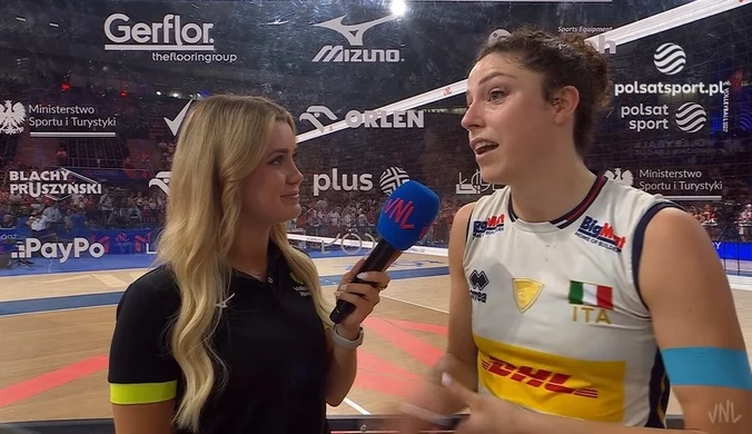 Alice Degradi: Przegrałyśmy tu w kwalifikacjach do IO, więc chciałyśmy zagrać naszą najlepszą siatkówkę. WIDEO