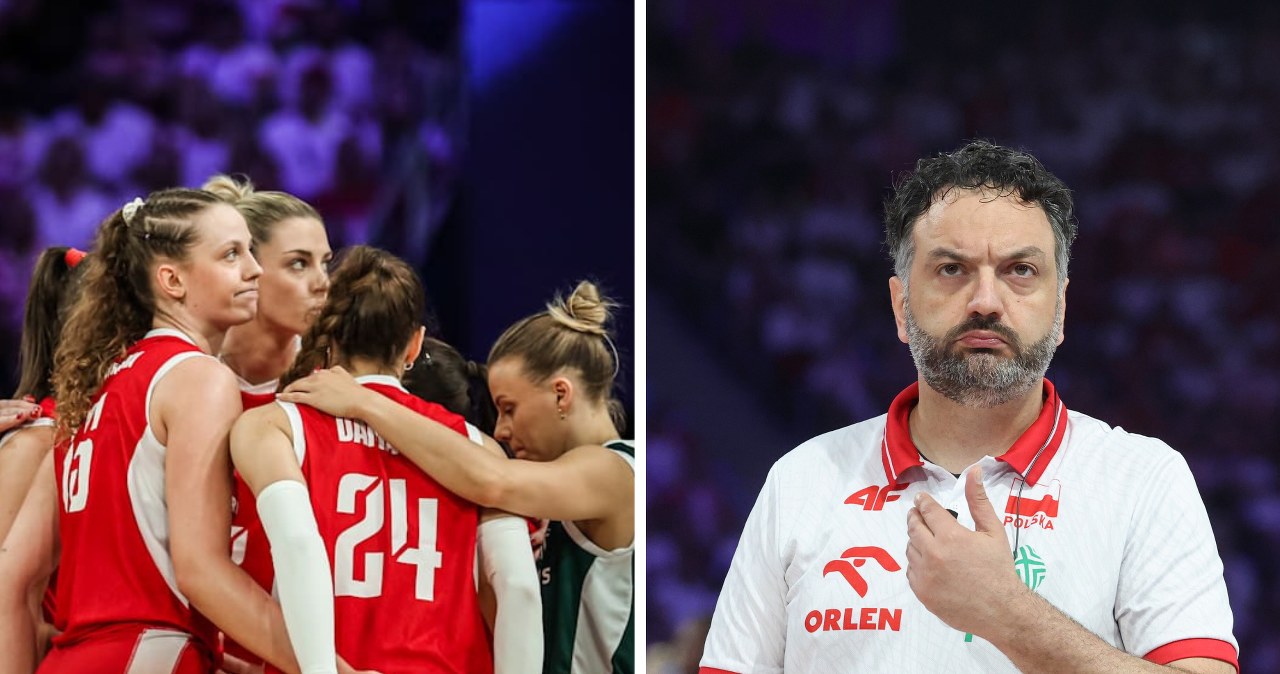 Trener polskich siatkarek z przesłaniem po porażce. "To wszystko moja wina"