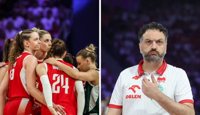 Trener polskich siatkarek z przesłaniem po porażce. "To wszystko moja wina"