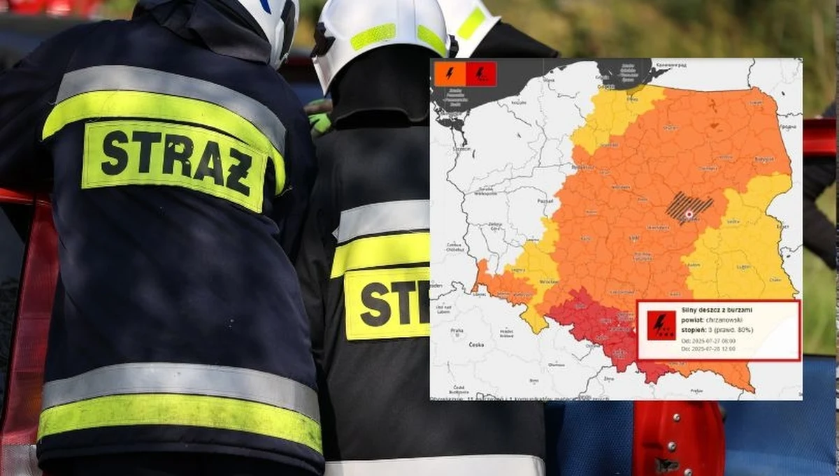 Niepokojące prognozy na najbliższe kilkadziesiąt godzin. IMGW wydał ostrzeżenia III, II i I stopnia przed silnym deszczem i burzami, które będą obowiązywać od niedzieli do poniedziałku dla przeważającej części kraju. Alert RCB wydano dla 12 województw, tam możliwe są podtopienia.