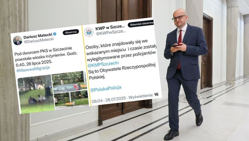 /Adam Burakowski/East News/print screen: X Dariusz Matecki, Komenda Wojewódzka Policji w Szczecinie, Jacek Dobrzyński /East News