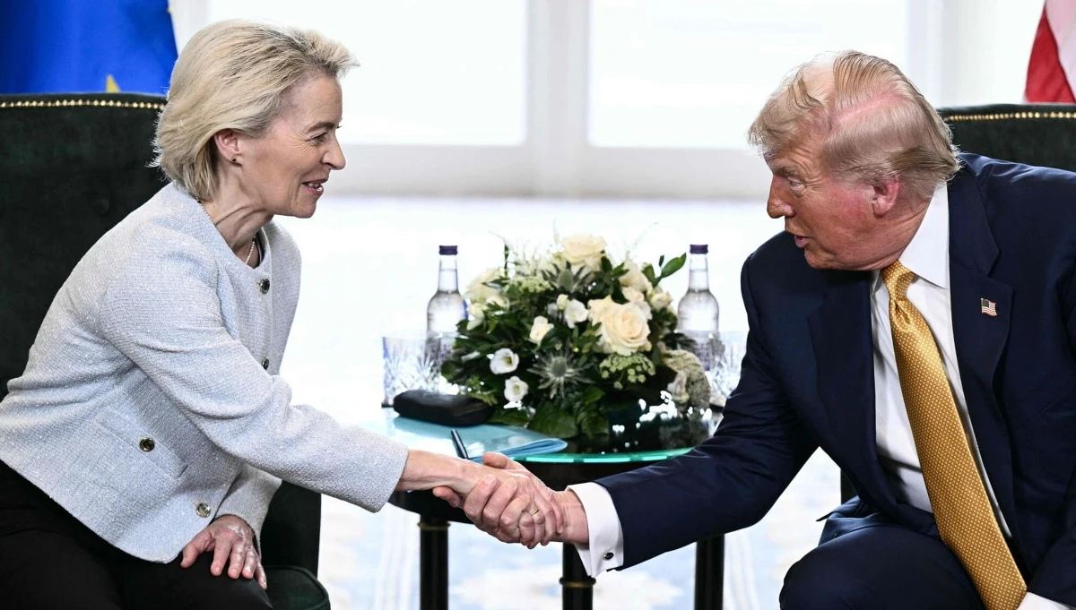 "Ustanowiliśmy stawkę celną w wysokości 15 proc. w ramach umowy między UE a USA" - powiedział w niedzielę prezydent Donald Trump. Przywódca USA spotkał się w Szkocji z szefową Komisji Europejskiej Ursulą von der Leyen. "Umowa przyniesie stabilizację" - stwierdziła niemiecka polityk.