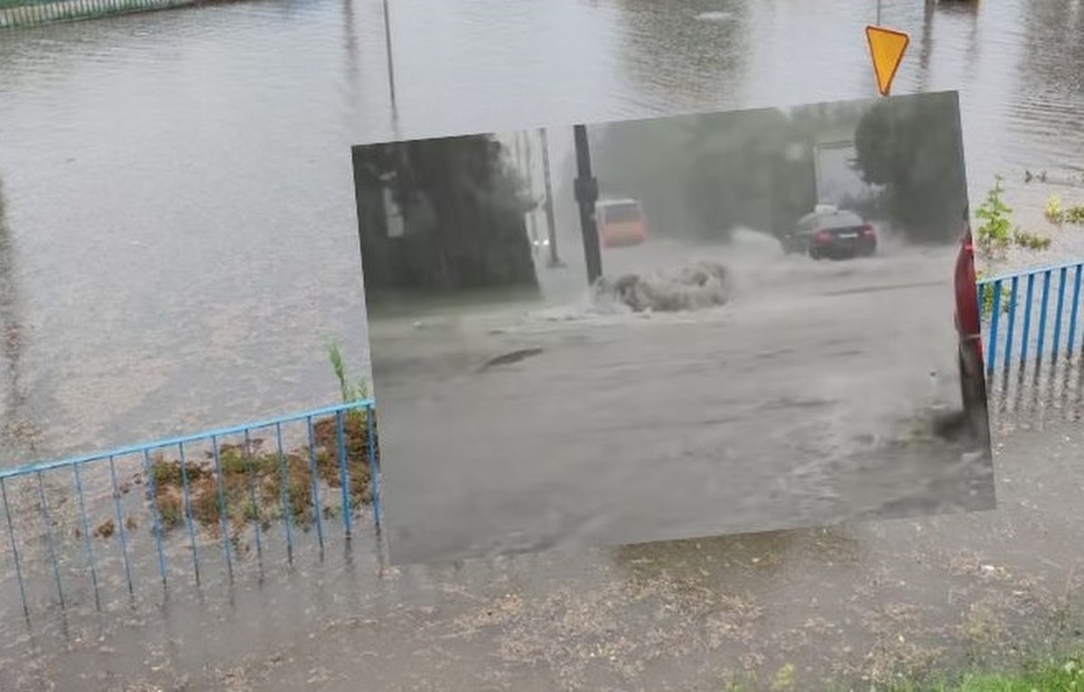 Zalane Kielce. Potężna ulewa nad miastem