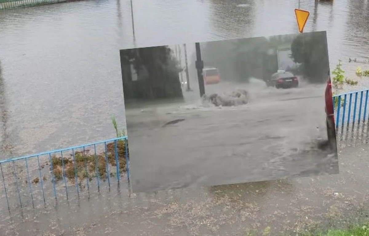 Potężna ulewa przeszła w niedzielę po południu nad Kielcami. Wiele ulic stolicy województwa świętokrzyskiego zamieniło się w rzeki, co widać na licznych nagraniach w mediach społecznościowych.