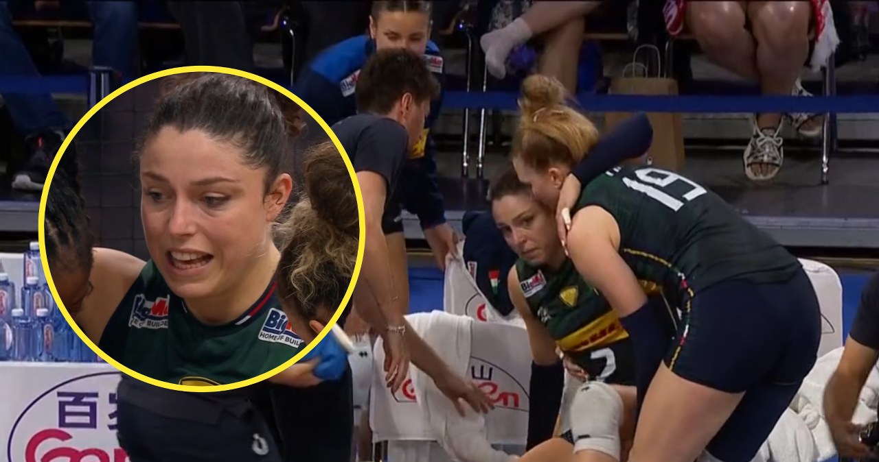 Przykre chwile w finale siatkarek. Mistrzyni zniesiona z boiska