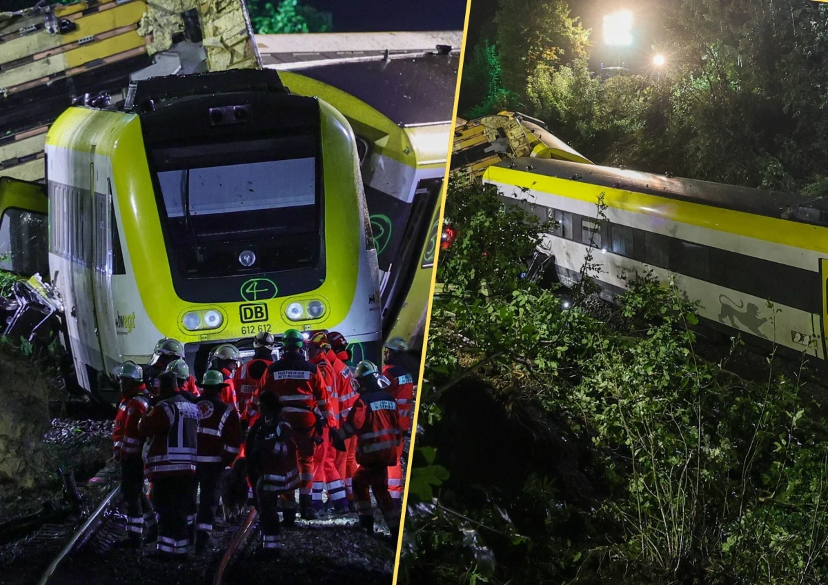 ​Do tragicznego wypadku kolejowego doszło w niedzielny wieczór w południowych Niemczech, w landzie Badenia-Wirtembergia. Jak informuje niemiecka agencja prasowa dpa, wykoleiły się co najmniej dwa wagony regionalnego pociągu Deutsche Bahn jadącego na trasie Sigmaringen - Ulm. W katastrofie zginęły trzy osoby, a "co najmniej 41" zostało rannych, z czego 25 ciężko. Przez całą noc trwała akcja ratunkowa.