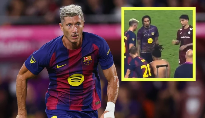 Lewandowski zaczepiony przez rywala zaraz po meczu. Zaskakująca scena
