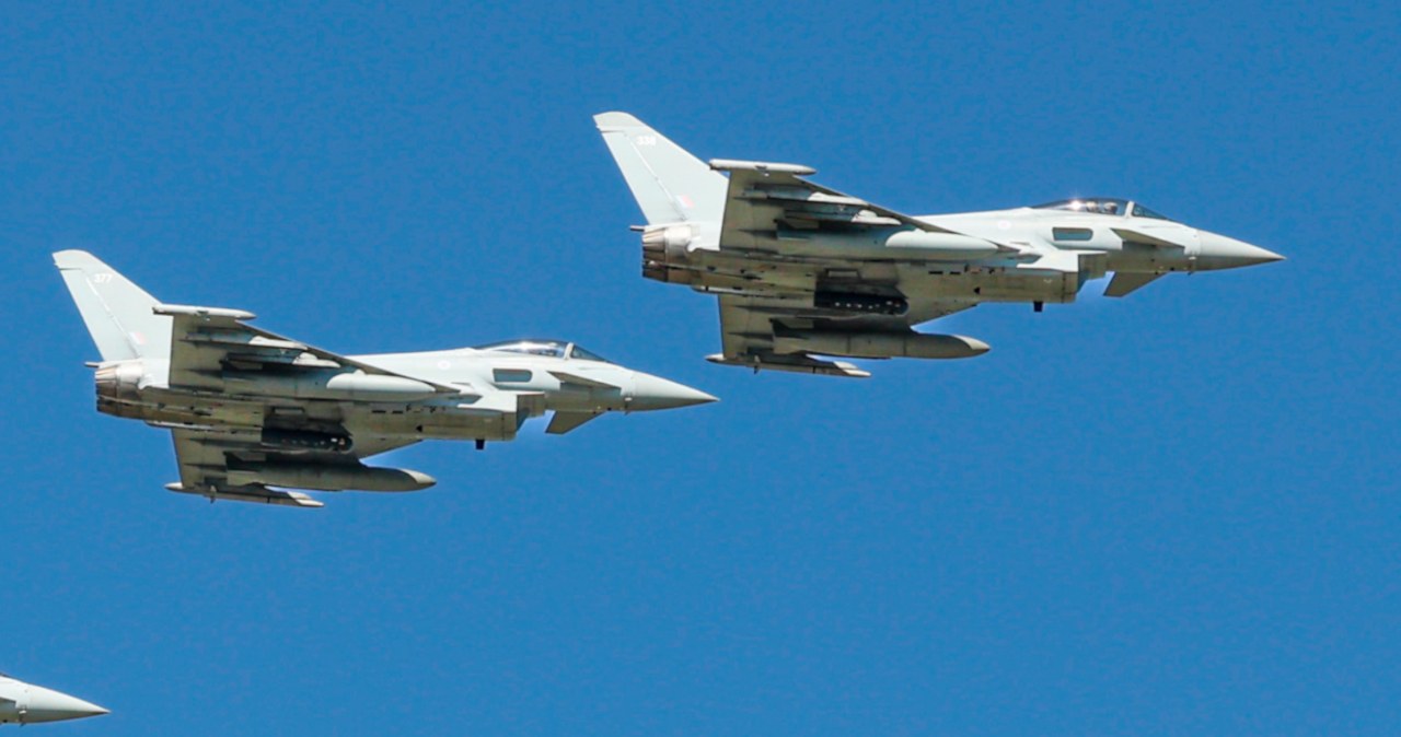 Brytyjskie myśliwce wylatują z Malborka. Koniec ważnej misji