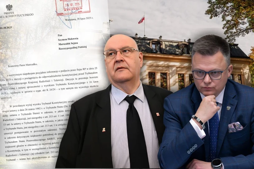Prezes TK pisze do Szymona Hołowni. "Z najwyższym niepokojem"