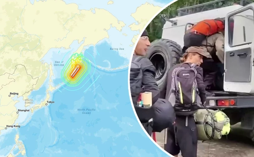 Trzęsienie ziemi i tsunami. Niebezpiecznie na Kamczatce i w rejonie Pacyfiku [NA ŻYWO]
