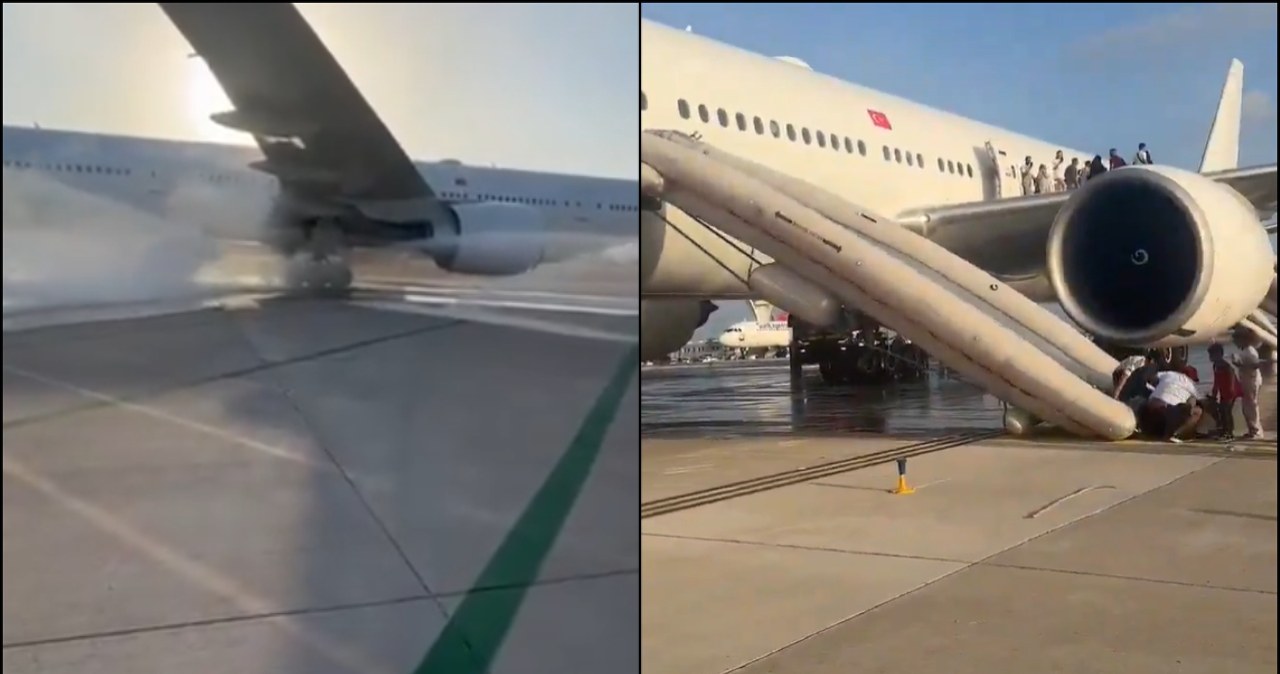 wiadomości,aktualności,Interia Ewakuacja pasażerów Boeinga 777. Zaczęło się tuż po lądowaniu