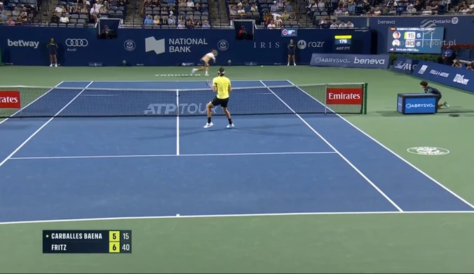 Roberto Carballes Baena - Taylor Fritz. Skrót meczu. WIDEO