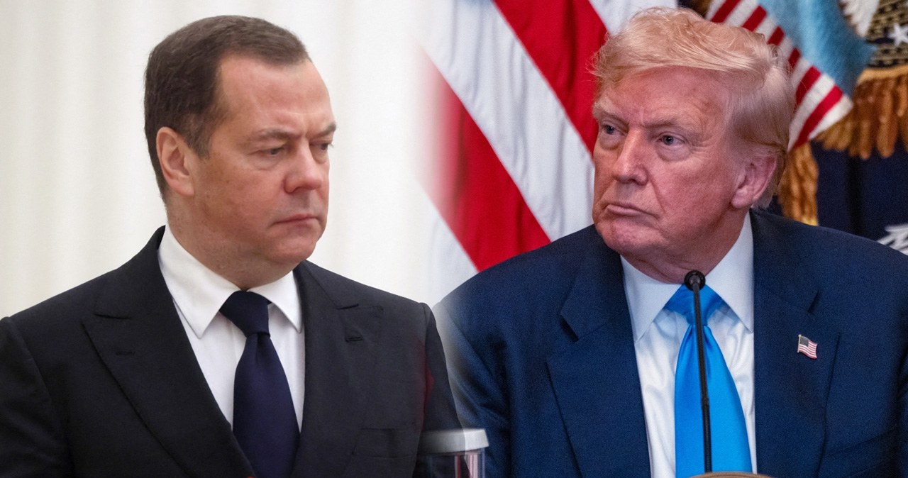 "Wkracza na niebezpieczny teren". Trump odpowiada Miedwiediewowi