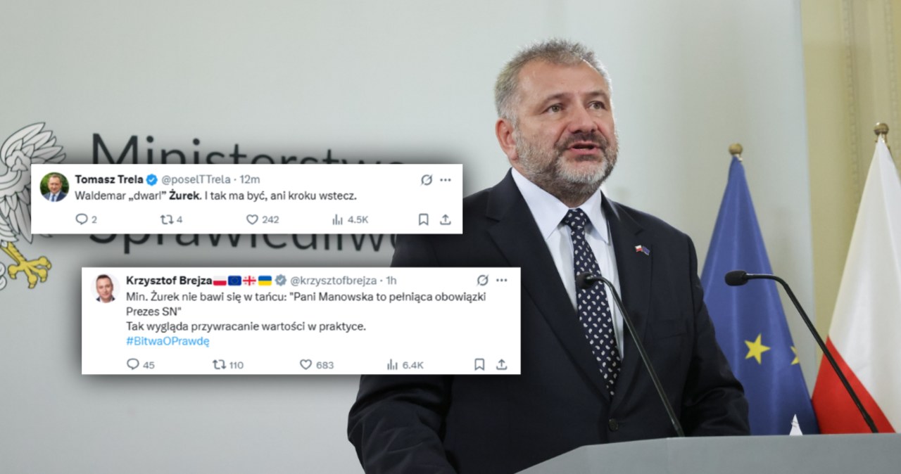 Fala komentarzy po słowach Żurka. Mówił o "pełniącej obowiązki prezes SN"