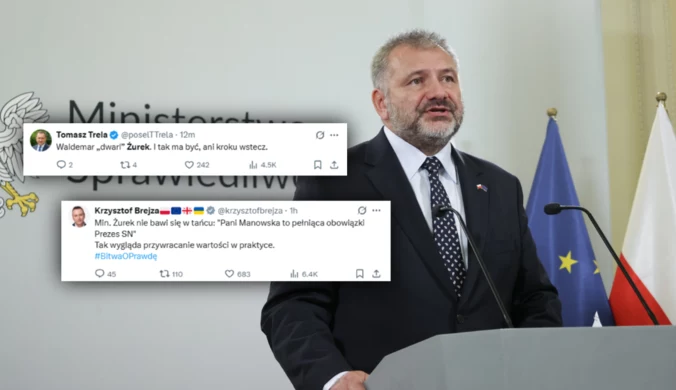 Fala komentarzy po słowach Żurka. Mówił o "pełniącej obowiązki prezes SN"